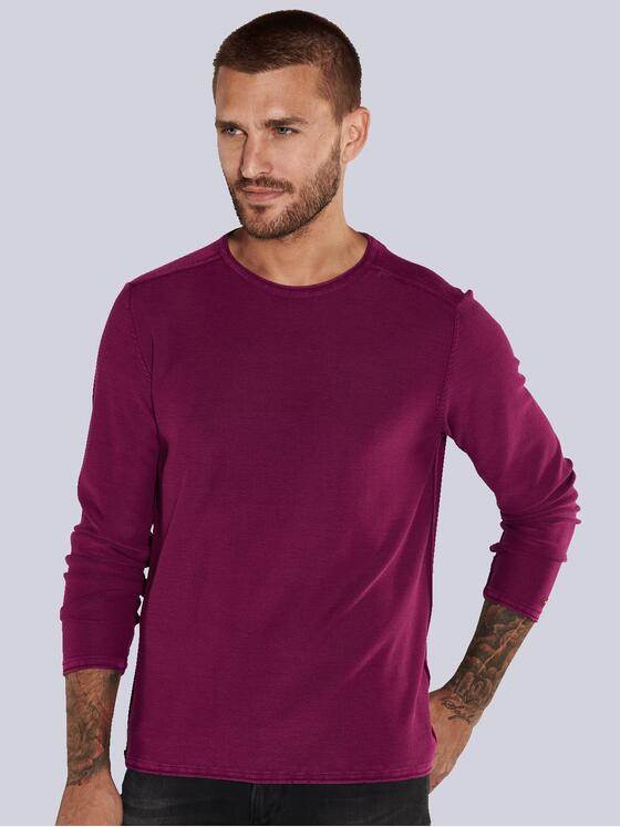 emilio adani Herren Pullover uni Violett 36074