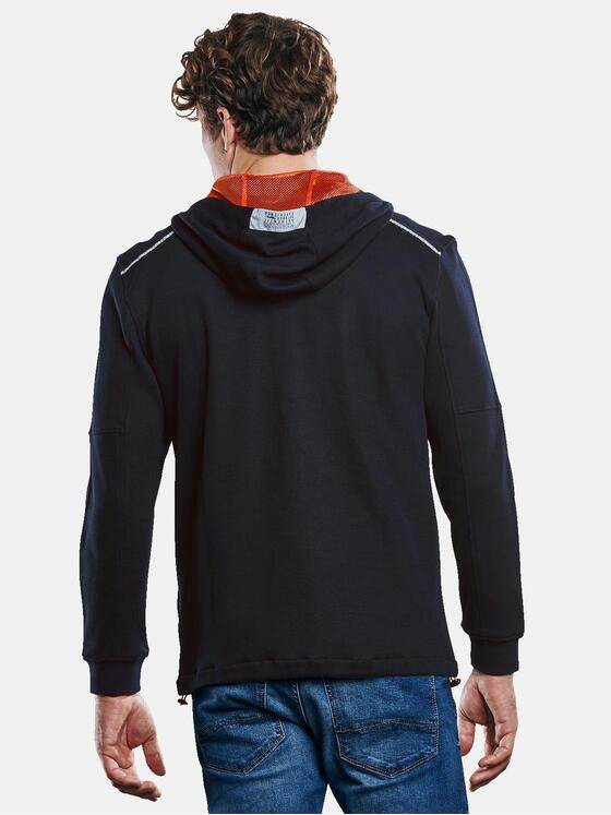 engbers Herren Sportive Sweatjacke mit Kapuze Saphirblau 30272