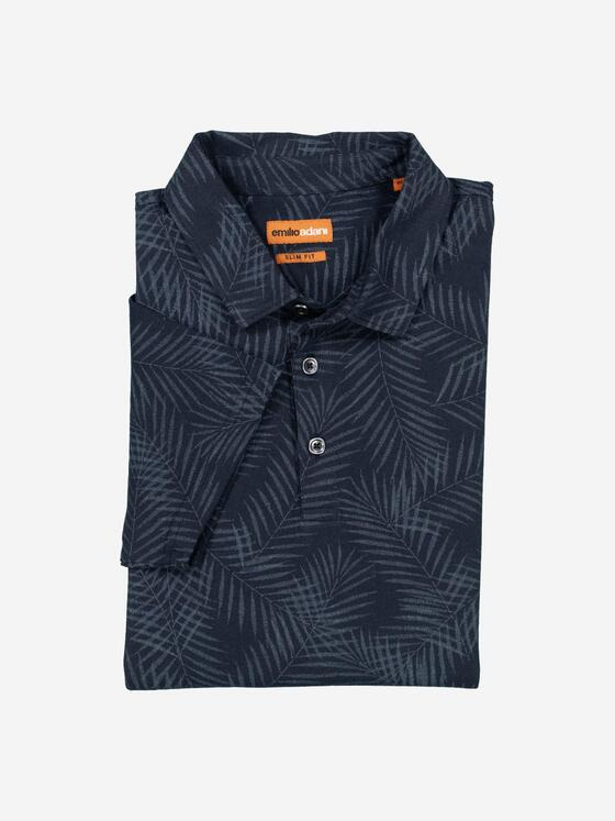 emilio adani Herren Polo-Shirt slim fit Blau 36971