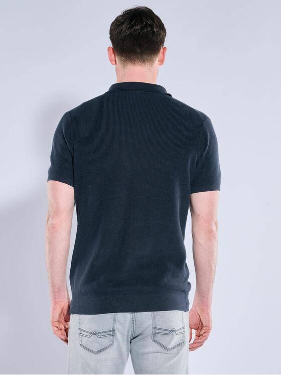 engbers Herren Polo-Shirt strukturiert Saphirblau 39046