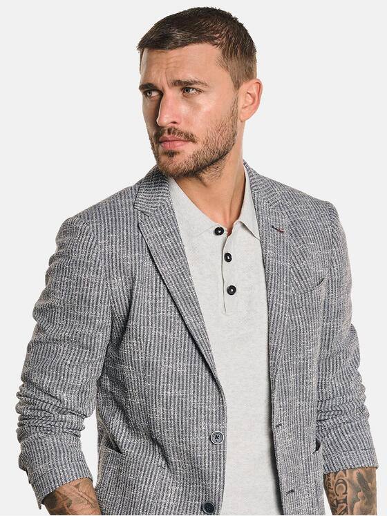 emilio adani Herren Sakko im Streifendesign Blau 32588
