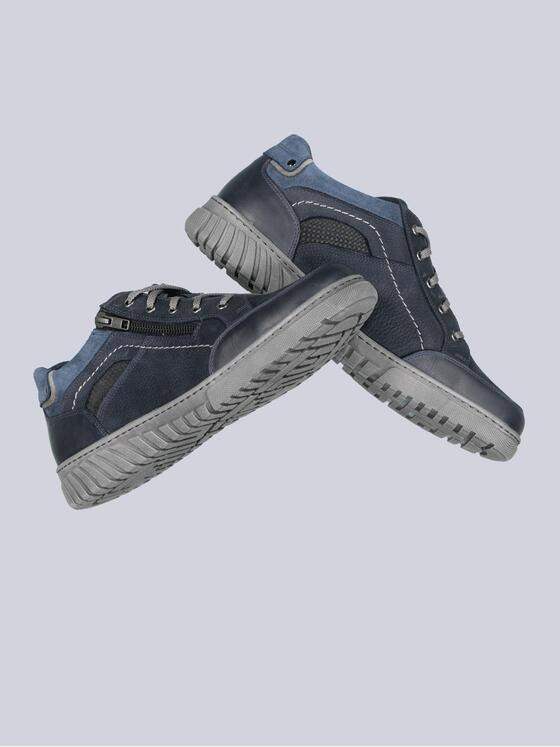 engbers Herren Sneaker mit Reißverschluss Blau 35630