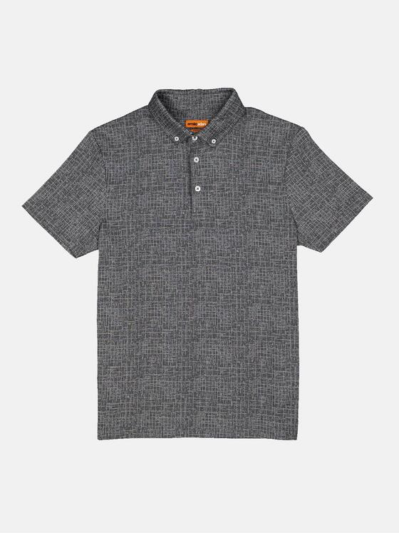 emilio adani Herren Polo-Shirt strukturiert Grau 34622