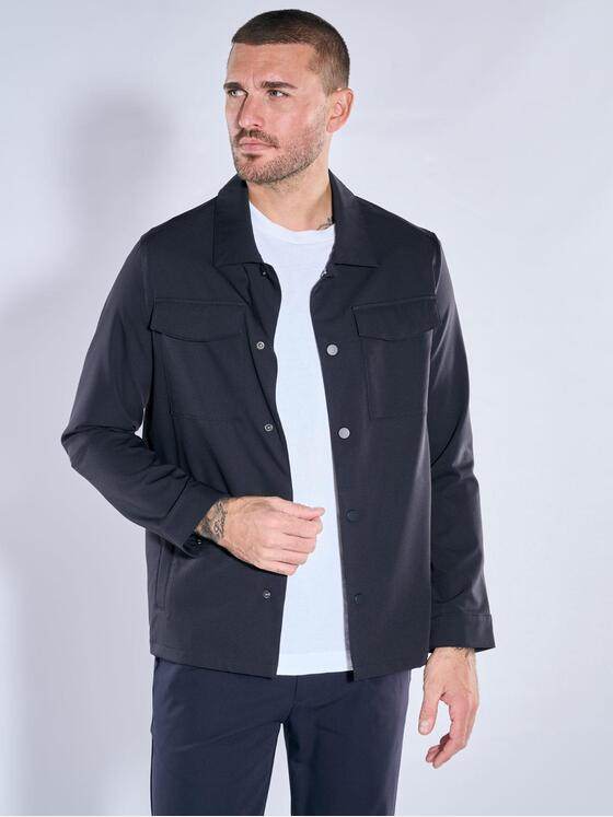 emilio adani Herren Freizeit-Sakko slim fit Marineblau 39867