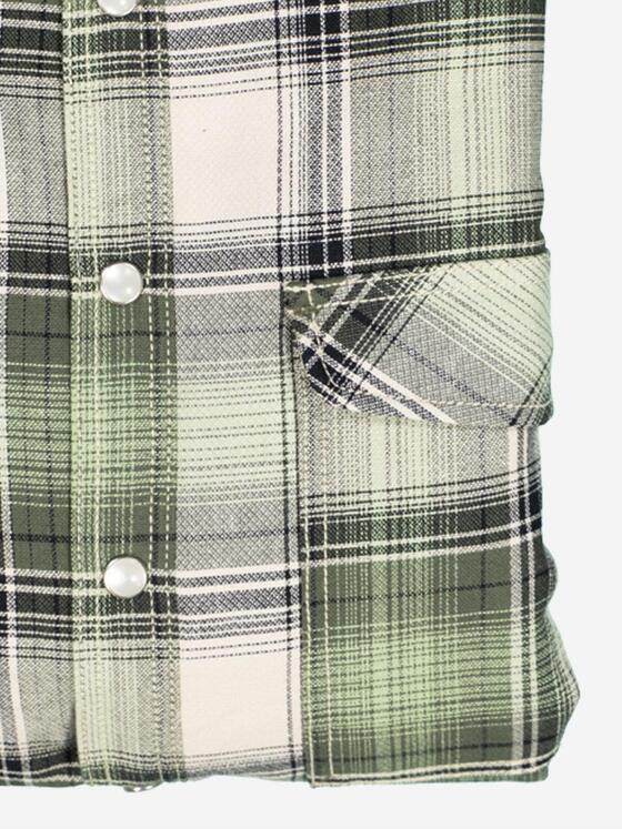 engbers Herren Overshirt kariert Grün 37396
