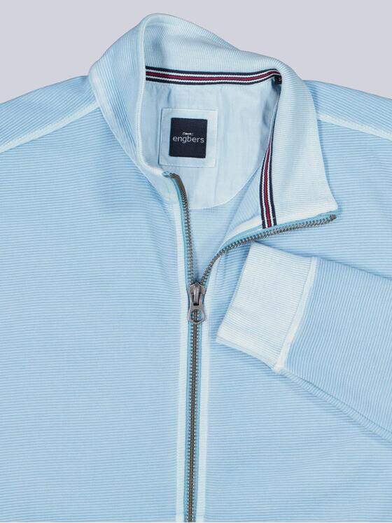 engbers Herren Sweatjacke mit Stehkragen Hellblau 38913