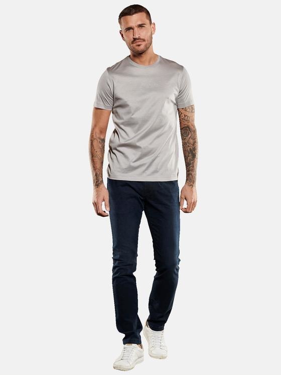 emilio adani Herren T-Shirt uni Grau 35152