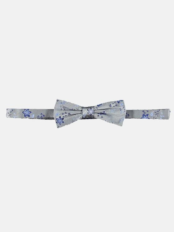 emilio adani Herren Modische Fliege mit Blumenmuster Grau 31388