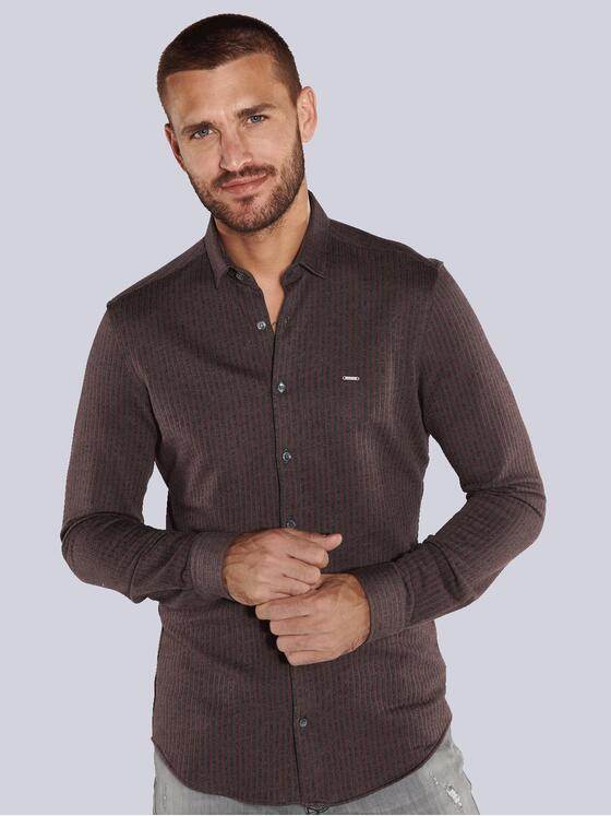 emilio adani Herren Langarm-Hemd regular Rot 35516