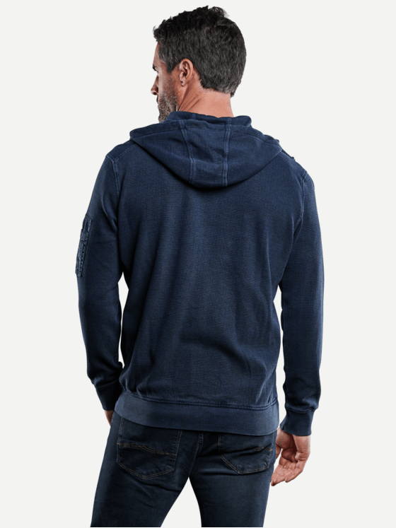 engbers Herren Sweatjacke mit Kapuze Indigoblau 28840