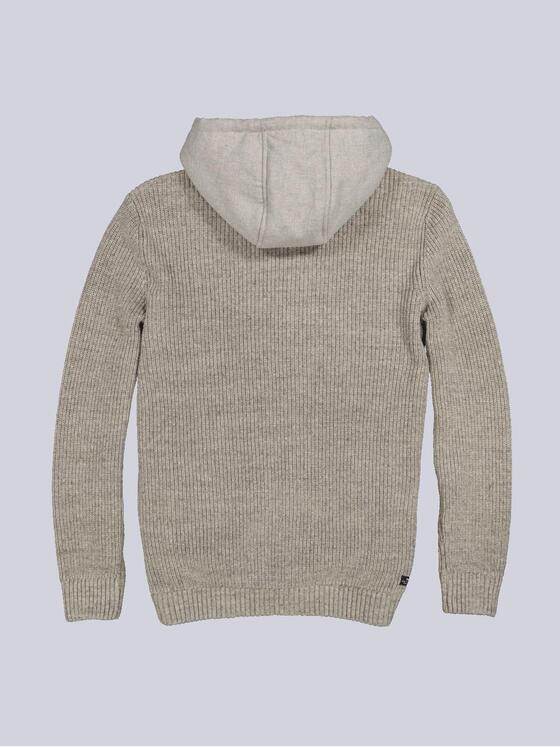 engbers Herren Strickjacke mit Kapuze Beige 35858