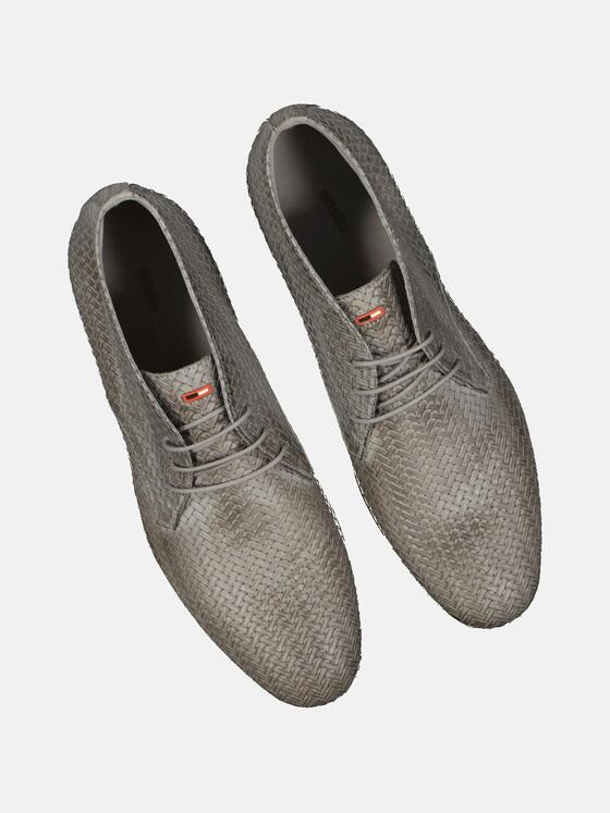 emilio adani Herren Boots aus Leder Grau 34919