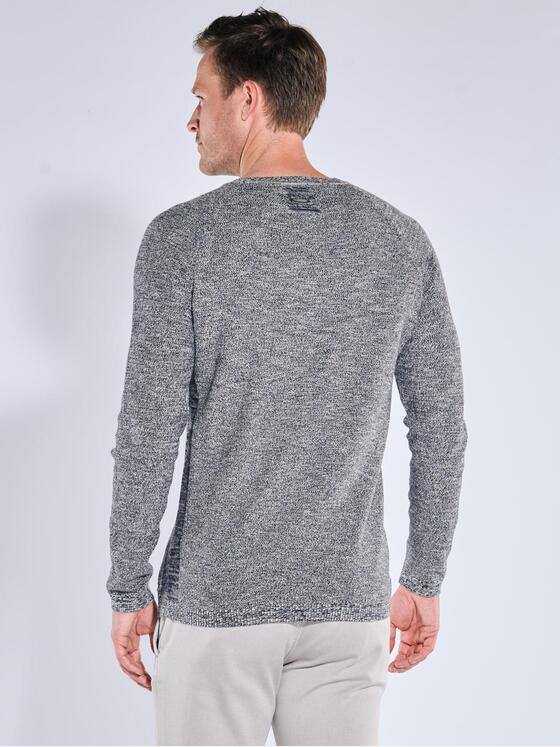 engbers Herren Pullover meliert Schwarz 39171