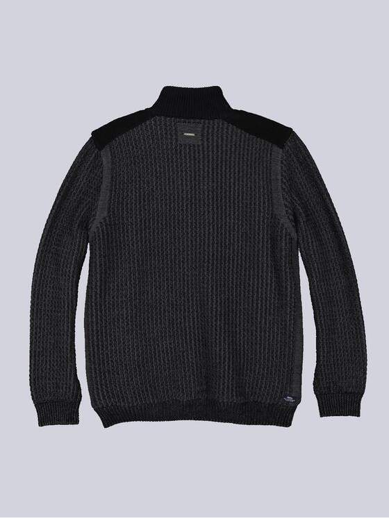 engbers Herren Strickjacke strukturiert Grau 35620