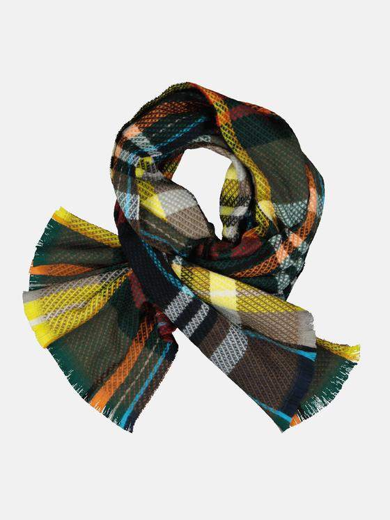 engbers Herren Schal gemustert Tannengruen 33907