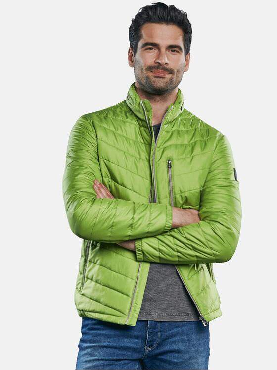 engbers Herren Sportive Steppjacke in Trendfarbe Grasgruen 31032