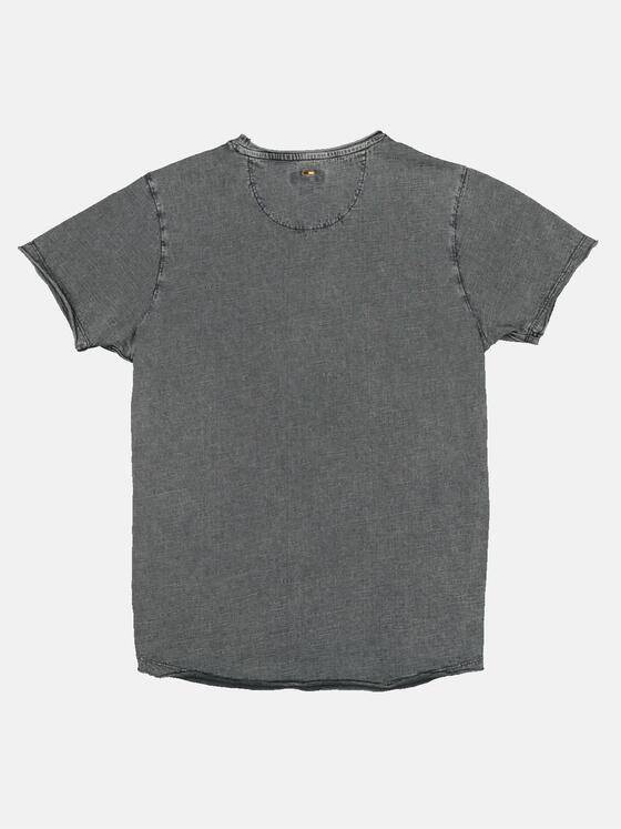 emilio adani Herren T-Shirt mit Print Türkis 33419