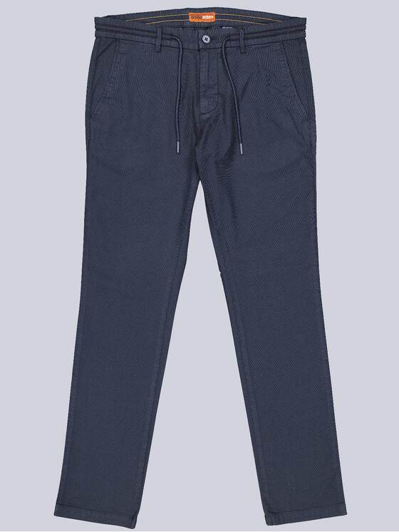 emilio adani Herren Chino mit Tunnelzug Saphirblau 40735