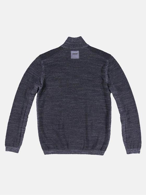 engbers Herren Pullover mit Stehkragen Saphirblau 32037