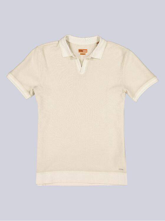 emilio adani Herren Modisches Poloshirt mit Struktur Reinweiss 40528