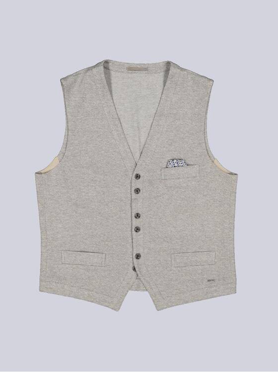 engbers Herren Sakko-Weste strukturiert Beige 36365