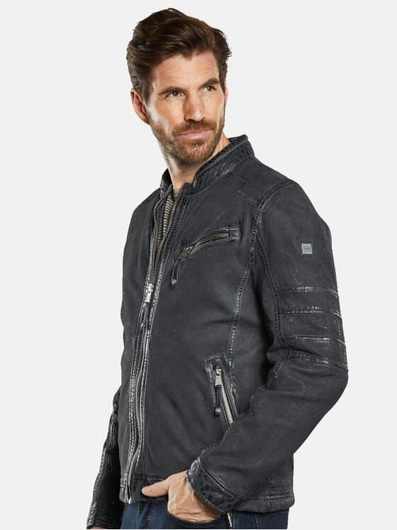 engbers Herren Lederjacke aus Nubukleder Blau 34442