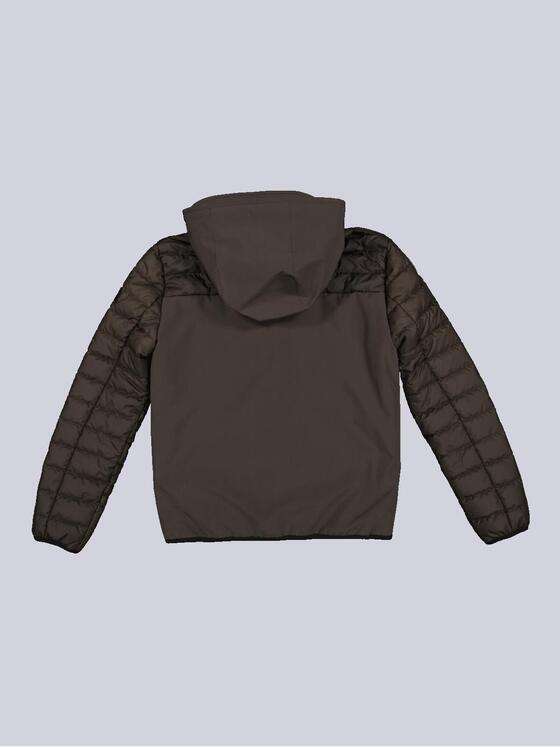 emilio adani Herren Jacke mit abnehmbarer Kapuze Braun 35253