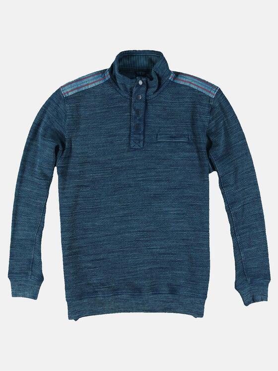 engbers Herren Sportliches Rugby-Shirt Petrolblau 30268