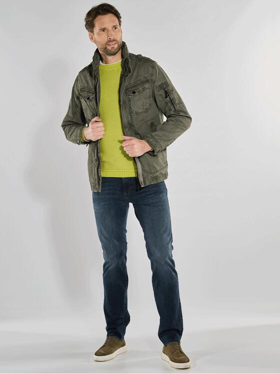 engbers Herren Baumwoll-Jacke regular Oliv 36176