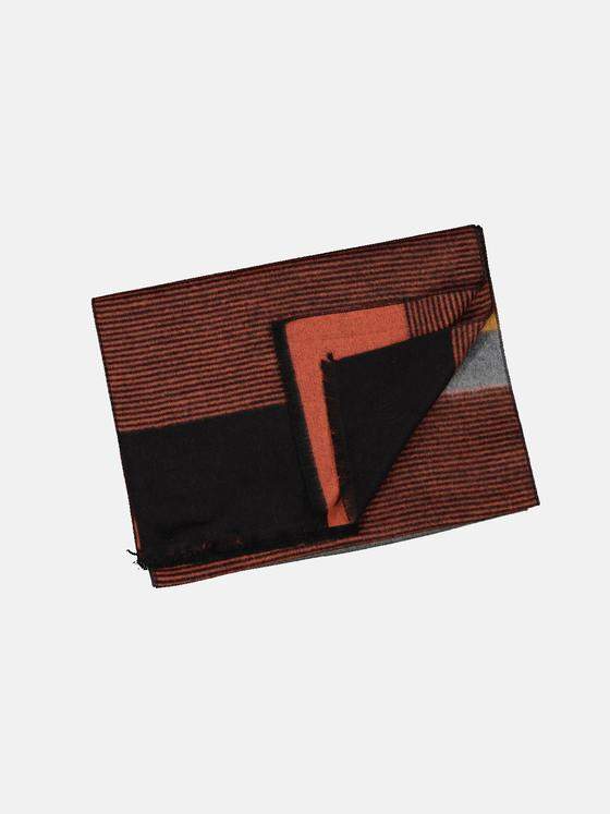engbers Herren Schal gemustert Rostorange 33898