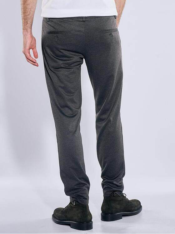 emilio adani Herren Chino mit Stretch-Anteil Dunkelgrau 41197