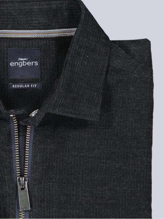 engbers Herren Overshirt strukturiert Saphirblau 39649