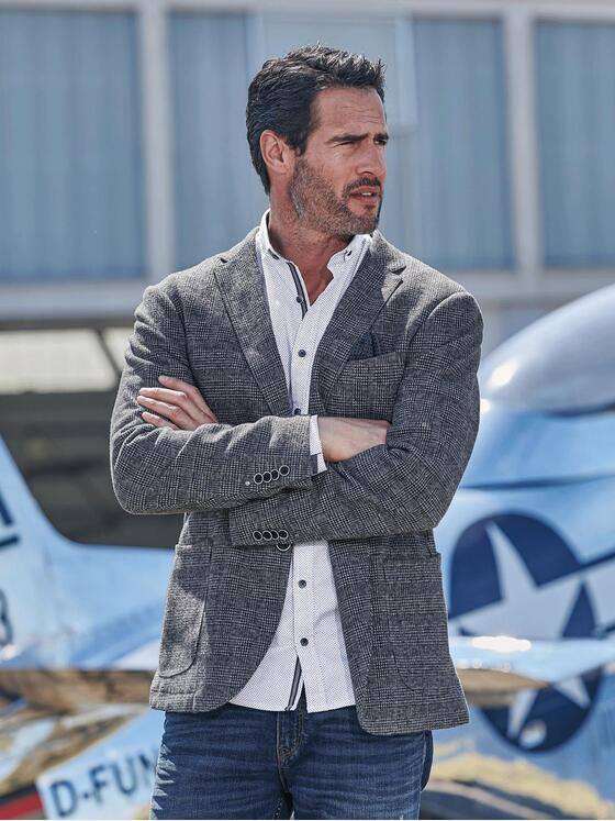 engbers Herren Sakko in hochelastischer Warenqualität Anthrazit 30238