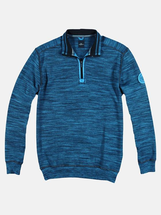 engbers Herren Sportives Sweatshirt mit Badge Royalblau 29231