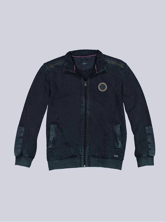 engbers Herren Sweatjacke mit Stehkragen Blau 36148