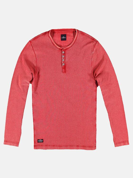engbers Herren Henley Shirt Tomatenrot 31115