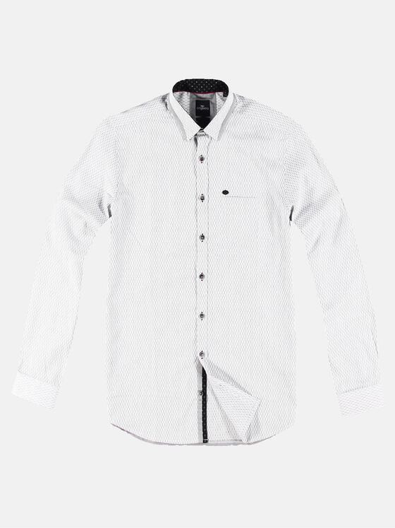 engbers Herren Hemd mit feiner Struktur Hellgrau 30878