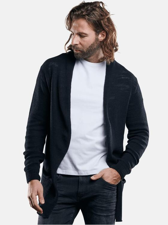 emilio adani Herren Modische Strickjacke Schwarz 29283