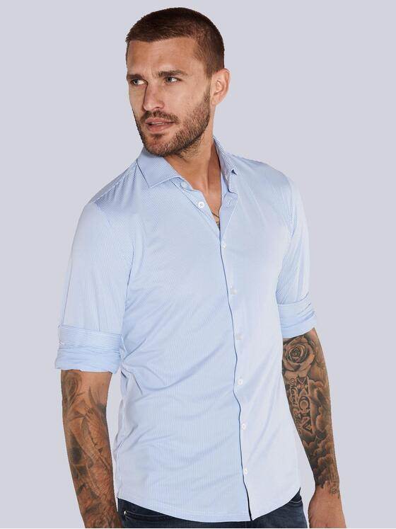 emilio adani Herren Funktionshemd langarm Blau 36119