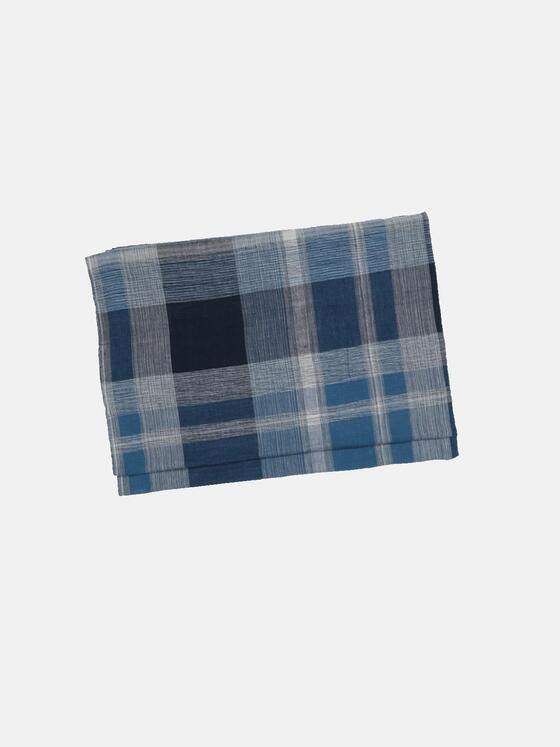 engbers Herren Schal kariert Indigoblau 34693