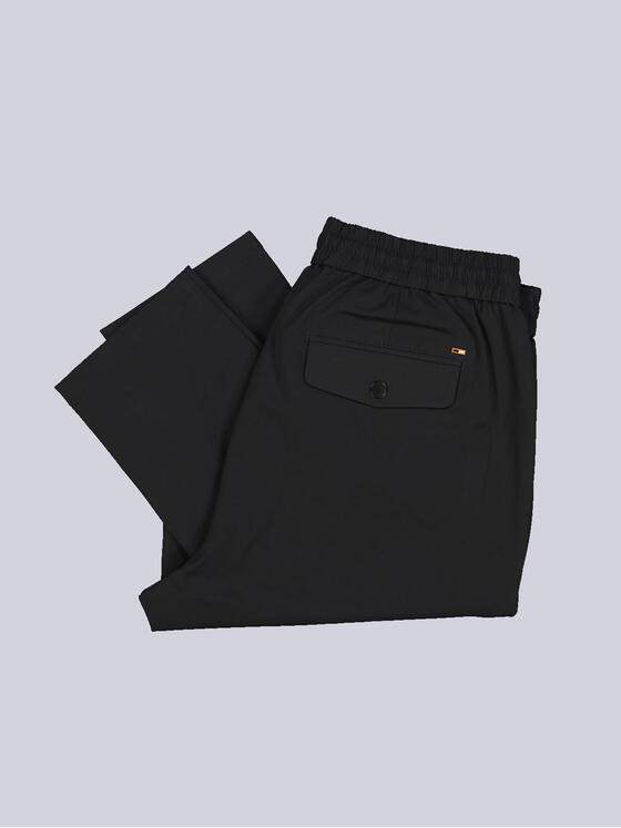 emilio adani Herren Hose mit Tunnelzug Schwarz 35243
