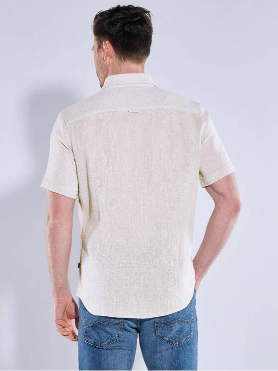 engbers Herren Kurzarm-Hemd uni Beige 38907