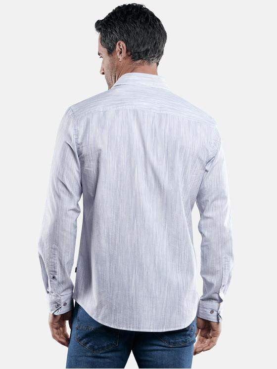 engbers Herren Hemd gemustert Himmelblau 29472