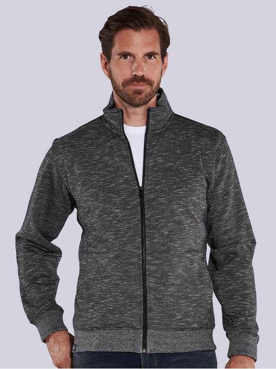 engbers Herren Sweatjacke mit Stehkragen Grau 35738