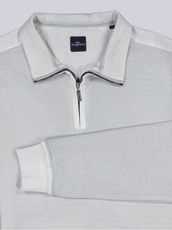 engbers Herren Sweatshirt in Satin-Warenqualität Hellgrau 39426