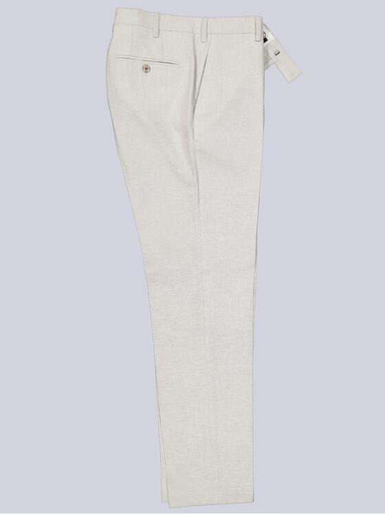 engbers Herren Anzug-Hose mit Leinenanteil Weiß 38421