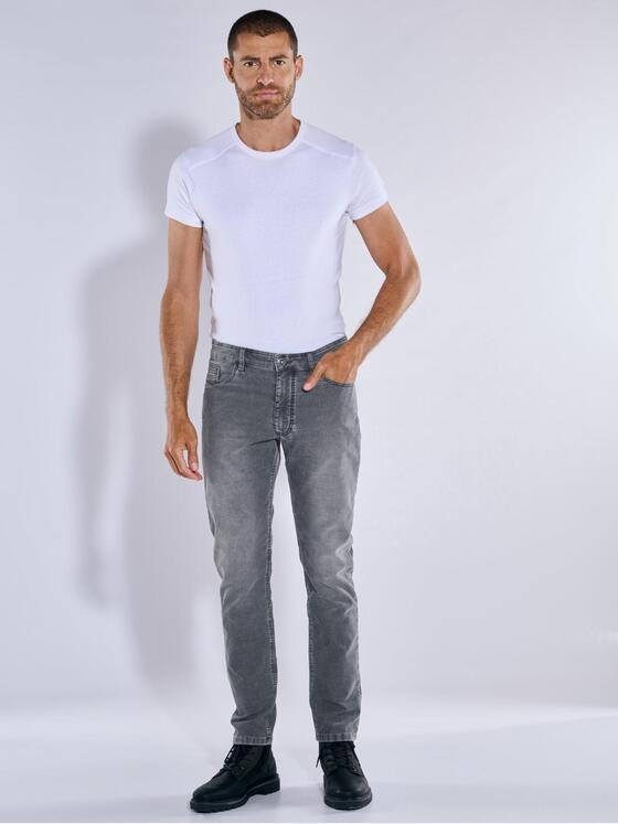 engbers Herren 5-Pocket-Hose regular Grau 37524