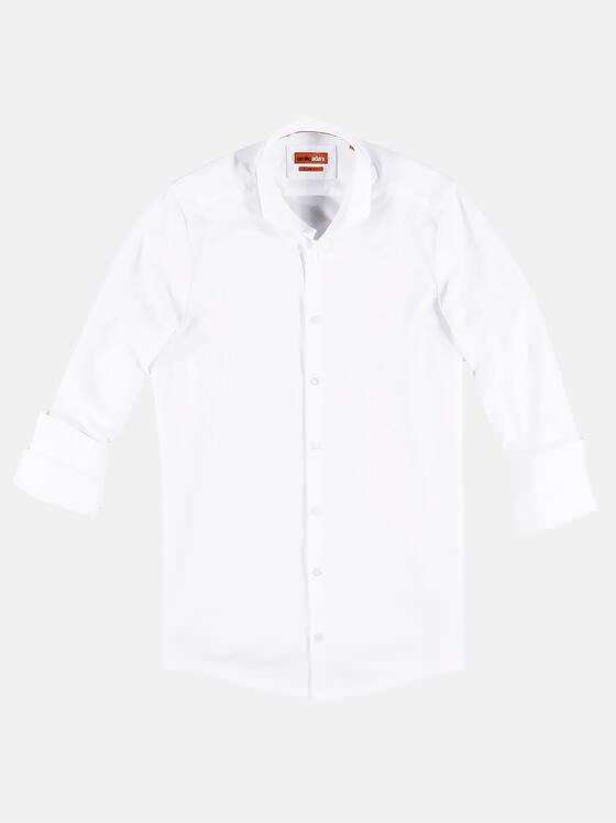 emilio adani Herren Langarm-Hemd "My Favorite" Reinweiss 33704