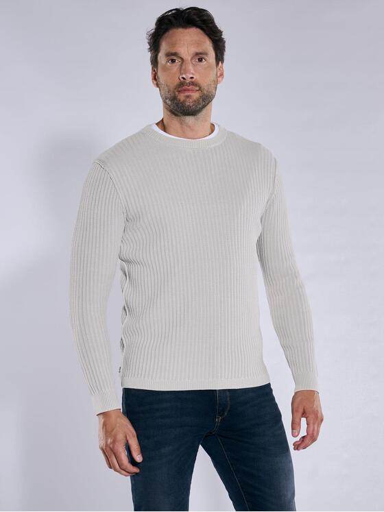 engbers Herren Pullover uni Hellgrau 37963