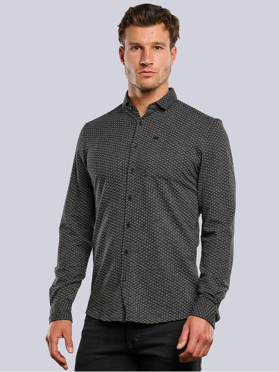 engbers Herren Hemd langarm Schwarz 34032